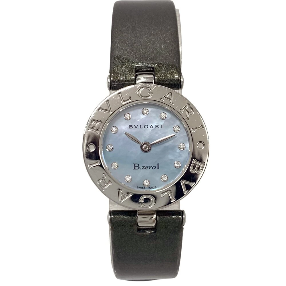 [Good Goods/July 2023 Battery Replaced] Bulgari BZ22S Bzero1 Quartz Diamond Index Shell Dial for Women