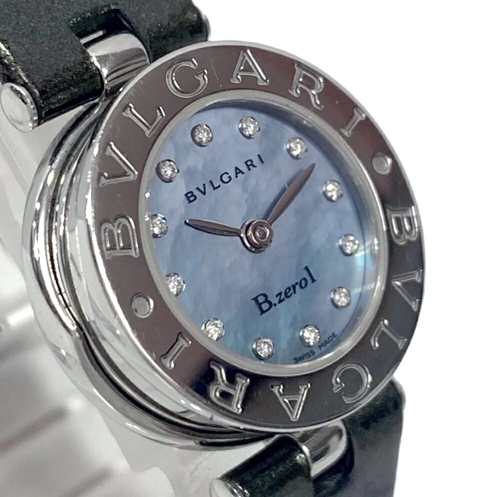 [Good Goods/July 2023 Battery Replaced] Bulgari BZ22S Bzero1 Quartz Diamond Index Shell Dial for Women