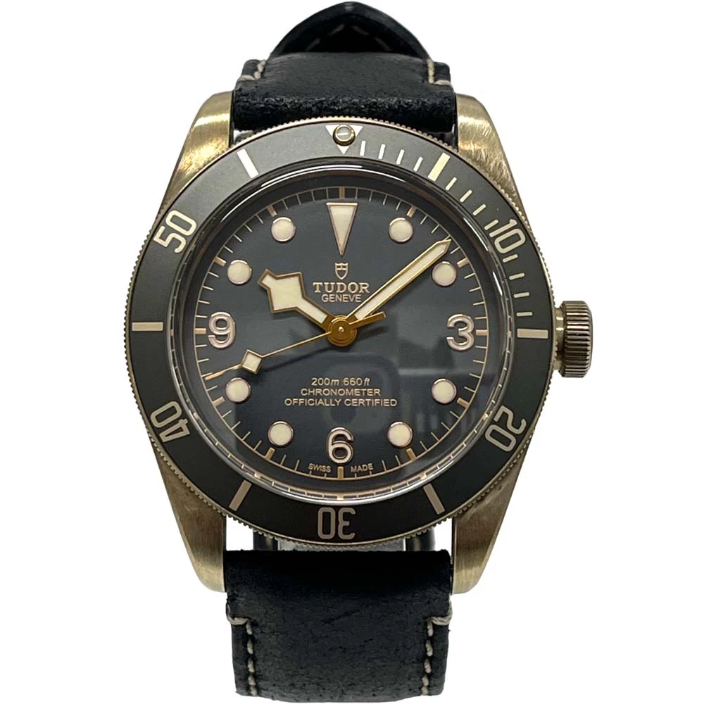 [South Store] [Beautiful Goods/Accessories Available] Tudor 79250BA-0001 Heritage Black Bay Bronze Leather Belt 