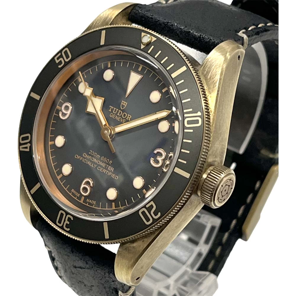 [South Store] [Beautiful Goods/Accessories Available] Tudor 79250BA-0001 Heritage Black Bay Bronze Leather Belt 
