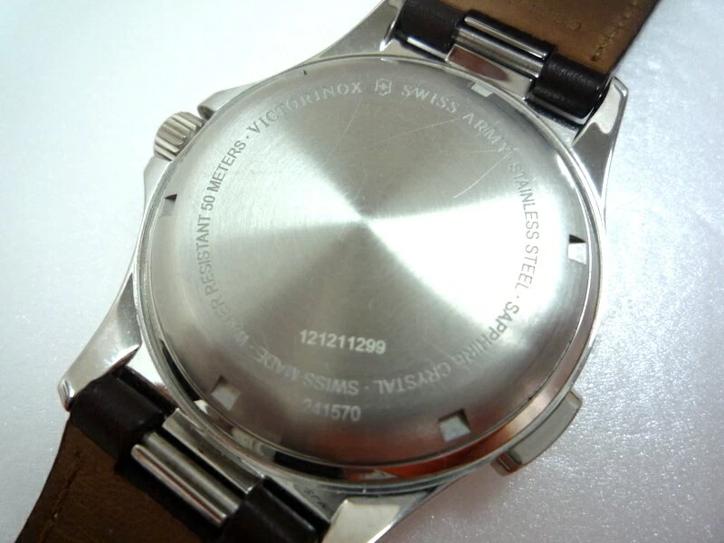 VICTORINOX SWISS ARMY NIGHT VISION 241570 SILVER QUARTZ VICTORINOX WITH BOX RECYCLING