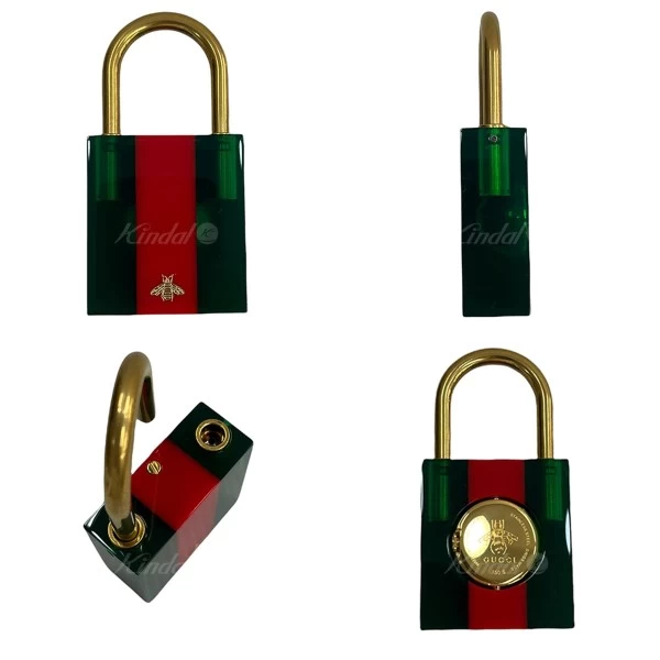 GUCCICONSTANCE CONSTANCE Padlock Motif Watch Shelly Line Green/Red Size: - [Price Review]