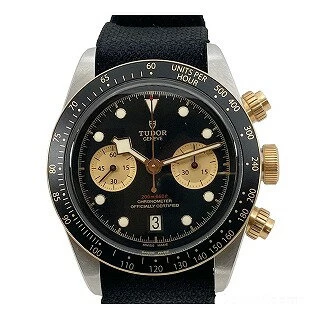Tudor/Tudor (TUDOR) 79363N Black Bay Chrono S&G Self-Winding YG x SS/Fabric Strap/Leather (Dial: Black/Gold) [SA Rank]