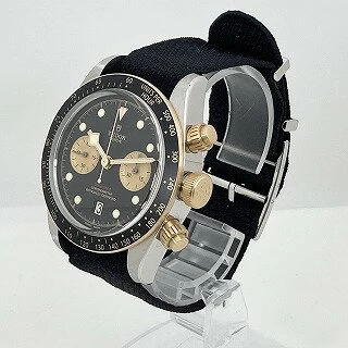 Tudor/Tudor (TUDOR) 79363N Black Bay Chrono S&G Self-Winding YG x SS/Fabric Strap/Leather (Dial: Black/Gold) [SA Rank]