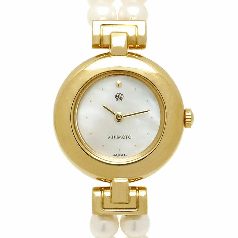 Mikimoto Mikimoto Pearl Watch 4N20-0940 Ladies Quartz GP x Pearl Shell Dial JAL Model