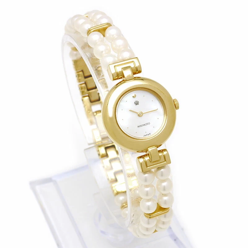 Mikimoto Mikimoto Pearl Watch 4N20-0940 Ladies Quartz GP x Pearl Shell Dial JAL Model