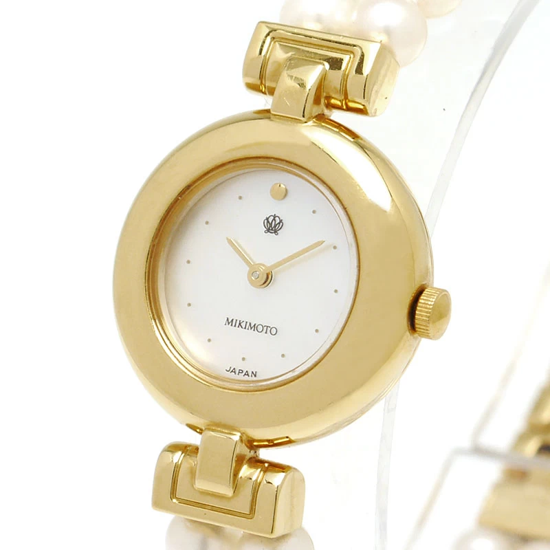 Mikimoto Mikimoto Pearl Watch 4N20-0940 Ladies Quartz GP x Pearl Shell Dial JAL Model