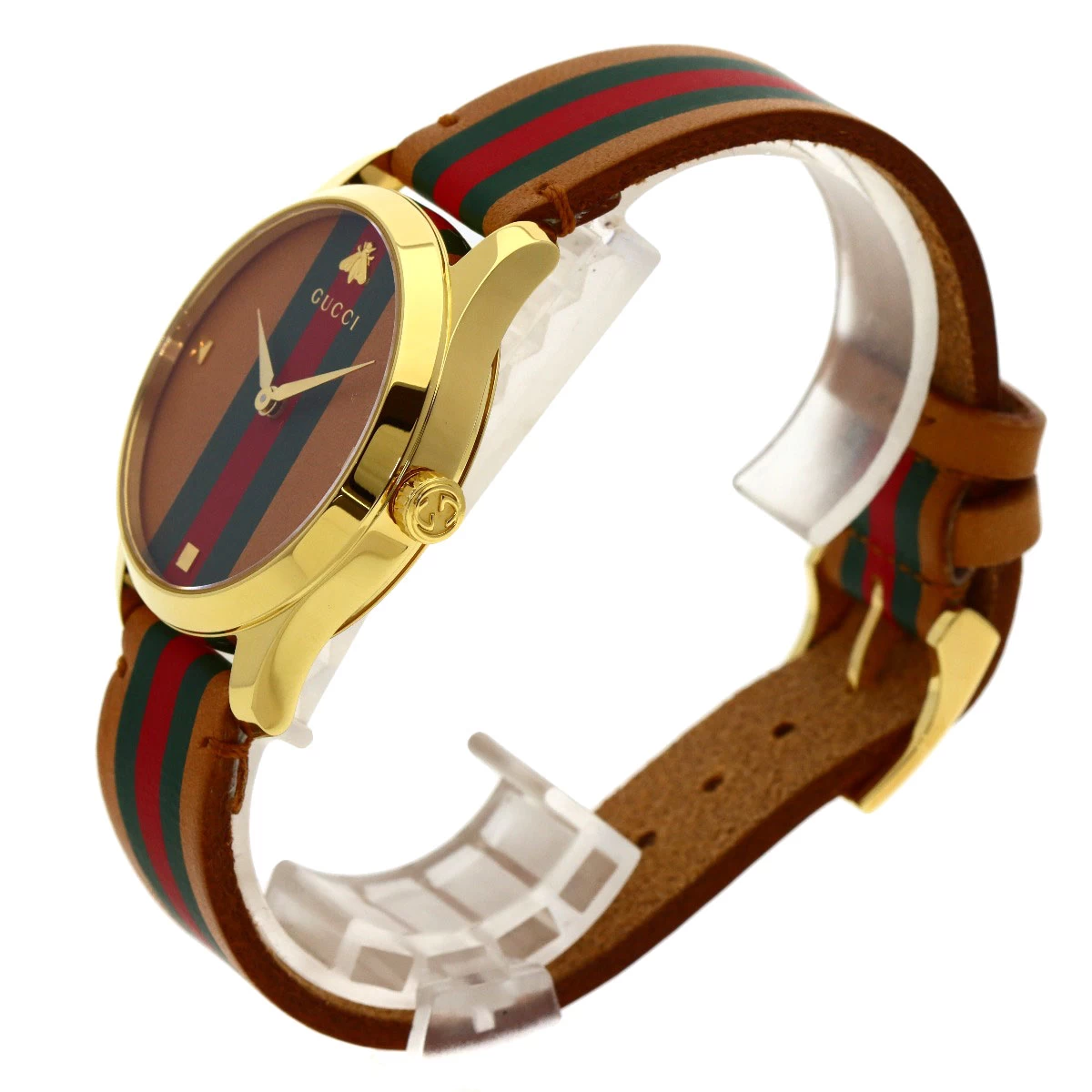Gucci YA1264077 G Timeless Sherry Line Stainless Steel/Leather [GUCCI]