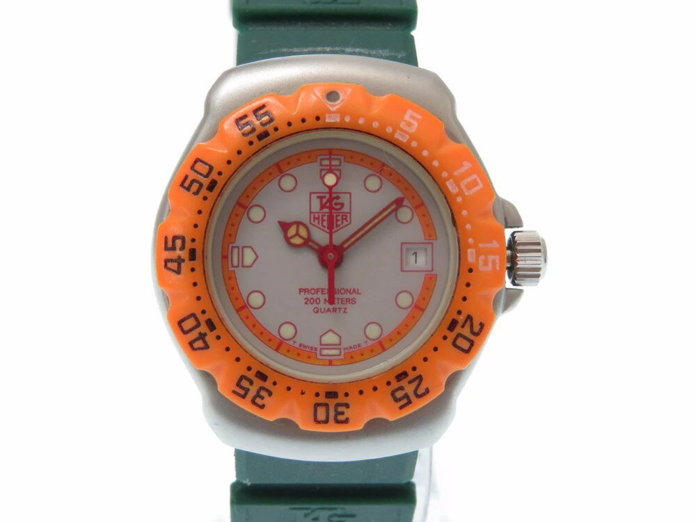Good Condition TAG HEUER FORMULA 1 373.508 QUARTZ LADIES VINTAGE 0426 WITH STORAGE BOX 0074TAG HEUER