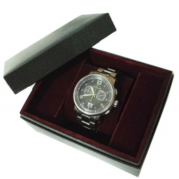 Paul Smith Paul Smith Swiss Nottingham Large Date Chronograph YA40-S050804HST Quartz Silver Black Dial Watch [Paul Smith]