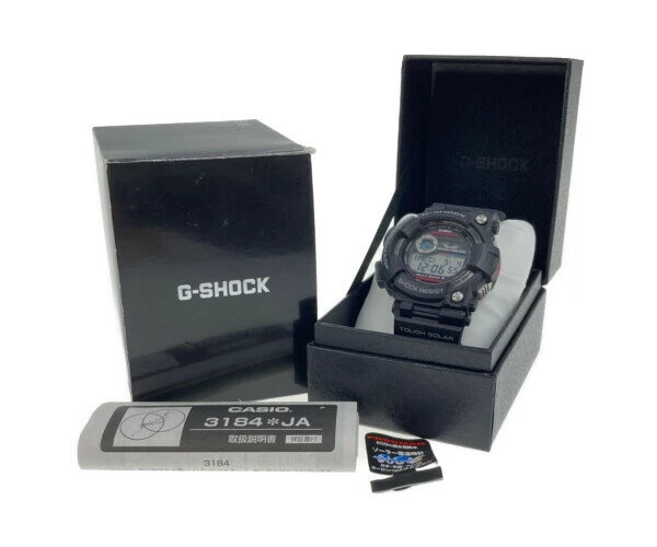 CASIO G-SHOCK MASTER OF G-SEA FROGMAN GWF-D1000B-1JF CASIO G-SHOCK Frogman Tough Solar Size: Case Diameter Approx. 59.2 x 53.3 x 18 mm Maximum Arm Circumference Approx. 23.3 cm Color: Black Bandai Net Store
