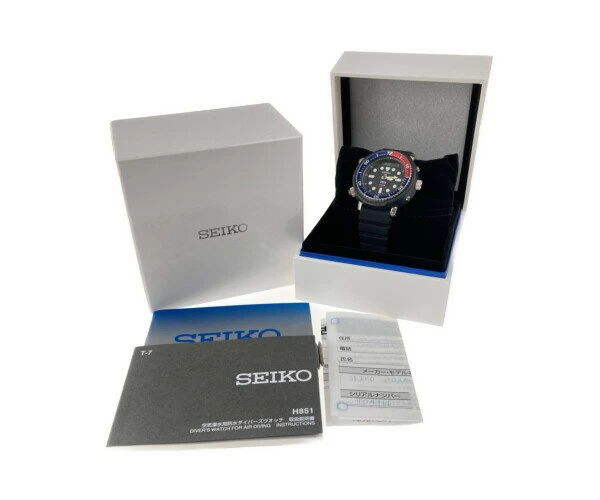 SEIKO PROSPEX SBEQ001 Seiko Prospex Solar 200m Diving Waterproof Analog Digital Quartz Size: Case Diameter Approx. 50.5 x 47.8 x 13.8 mm, Maximum Arm Circumference Approx. 22 cm Color: Black Bandai Net Store