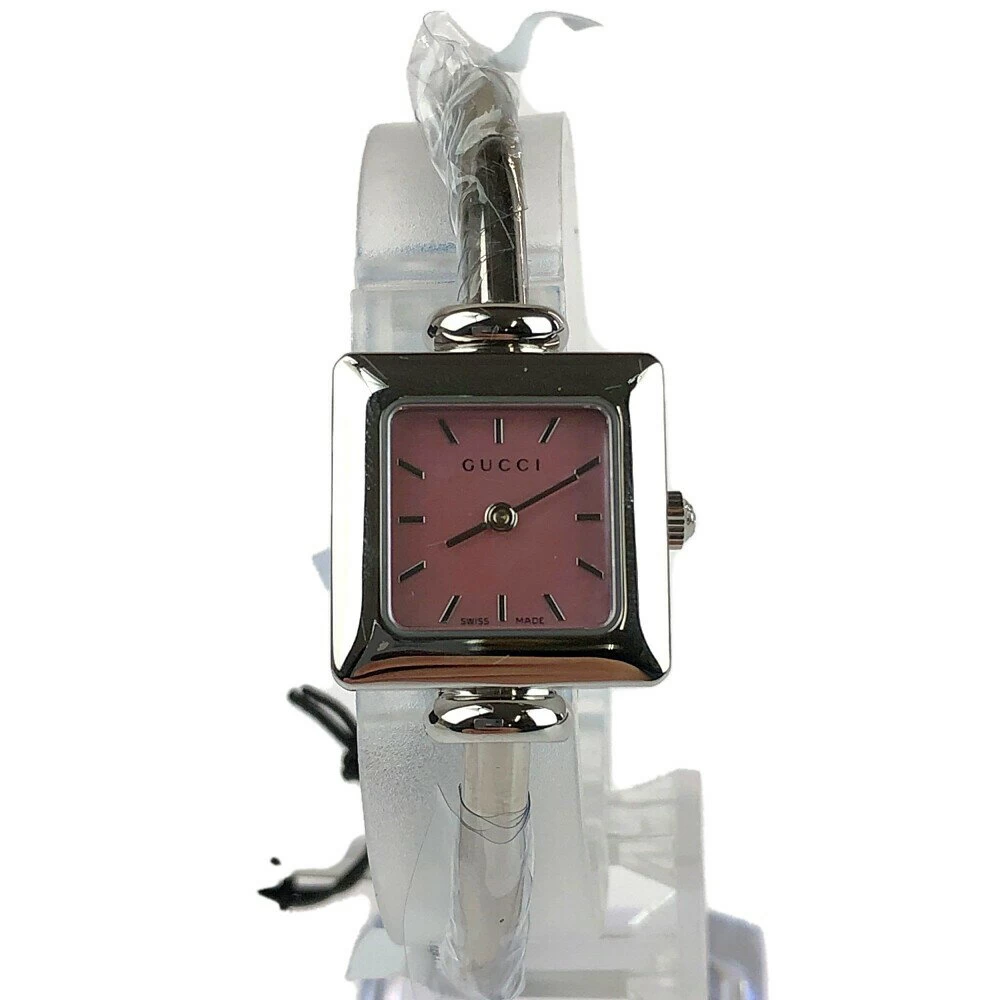 [Beauty] [Women's] GUCCI WRIST WATCHI 1900L YA019519 Gucci Wrist Watch Quartz Pink Dial Bangle Watch Size: Case Diameter Approx. 20mm Bandai Net Store