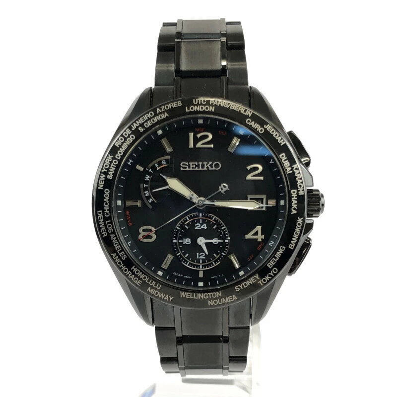 [Beauty] SEIKO BRIGHTZ SAGA303 8B63-0AX0 SEIKO BRIGHTS FLIGHT EXPERT BRIGHTS 20th Anniversary Limited Edition 1000 Edition Radio Wave Solar Size: Case Diameter Approx. 44mm Arm Circumference Max 19cm Color: Black Black Bandai Net Store