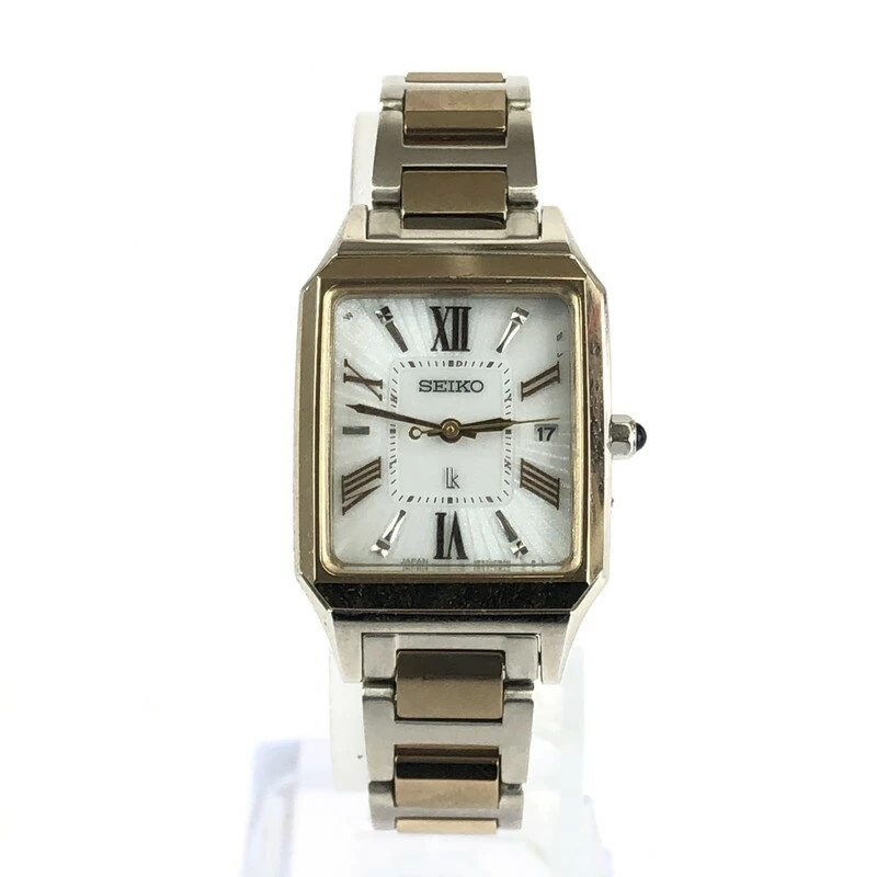 [Women] SEIKO LUKIA 1B32-0AL0 Seiko Kia Radio Wave Solar Size: Case Diameter Approx. 27 x 22 mm, Maximum Arm Circumference Approx. 15 cm, Extra 3 Panels, Color: Silver Bandai Net