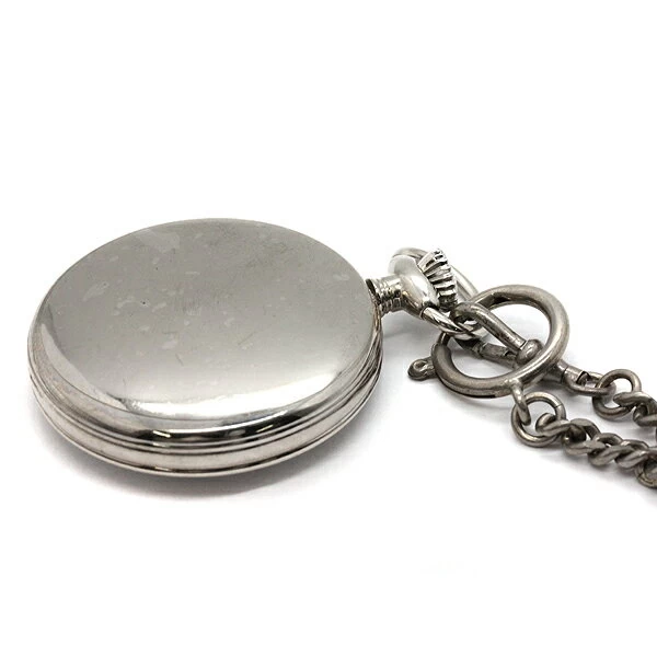 epos epos pocket watch 2003AWH open face white dial hand-wound