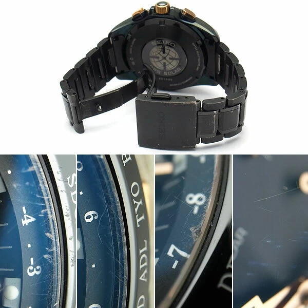 SEIKO ASTRON SBXB075 8X SERIES DUAL TIME GPS SATELLITE RADIO SOLAR WATCH