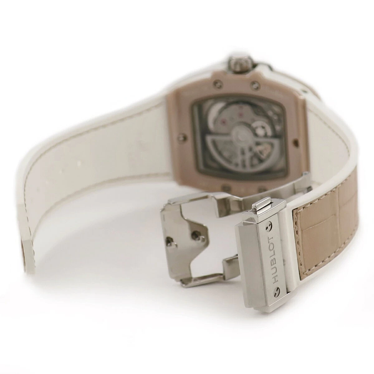 Hublot HUBLOT Spirit Of Big Bang Beige Ceramic 665.CZ.891B LR.1204 Genuine Diamond Ladies Automatic Beige 
