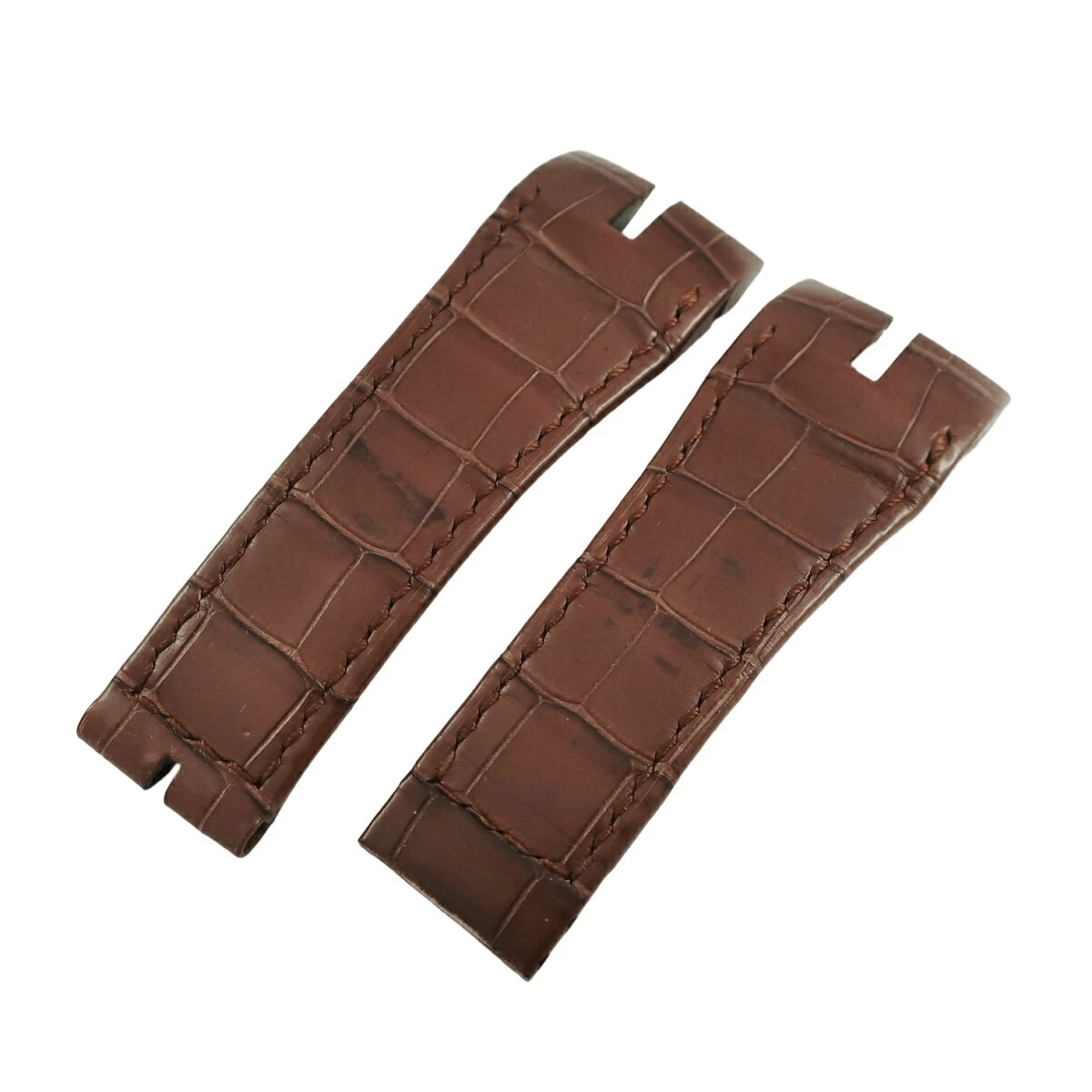 ROGER DUBUIS ROGER DUBUIS EXCALIBAR CROCO BAND GENUINE CROCO BELT STRAP 27mm BROWN 