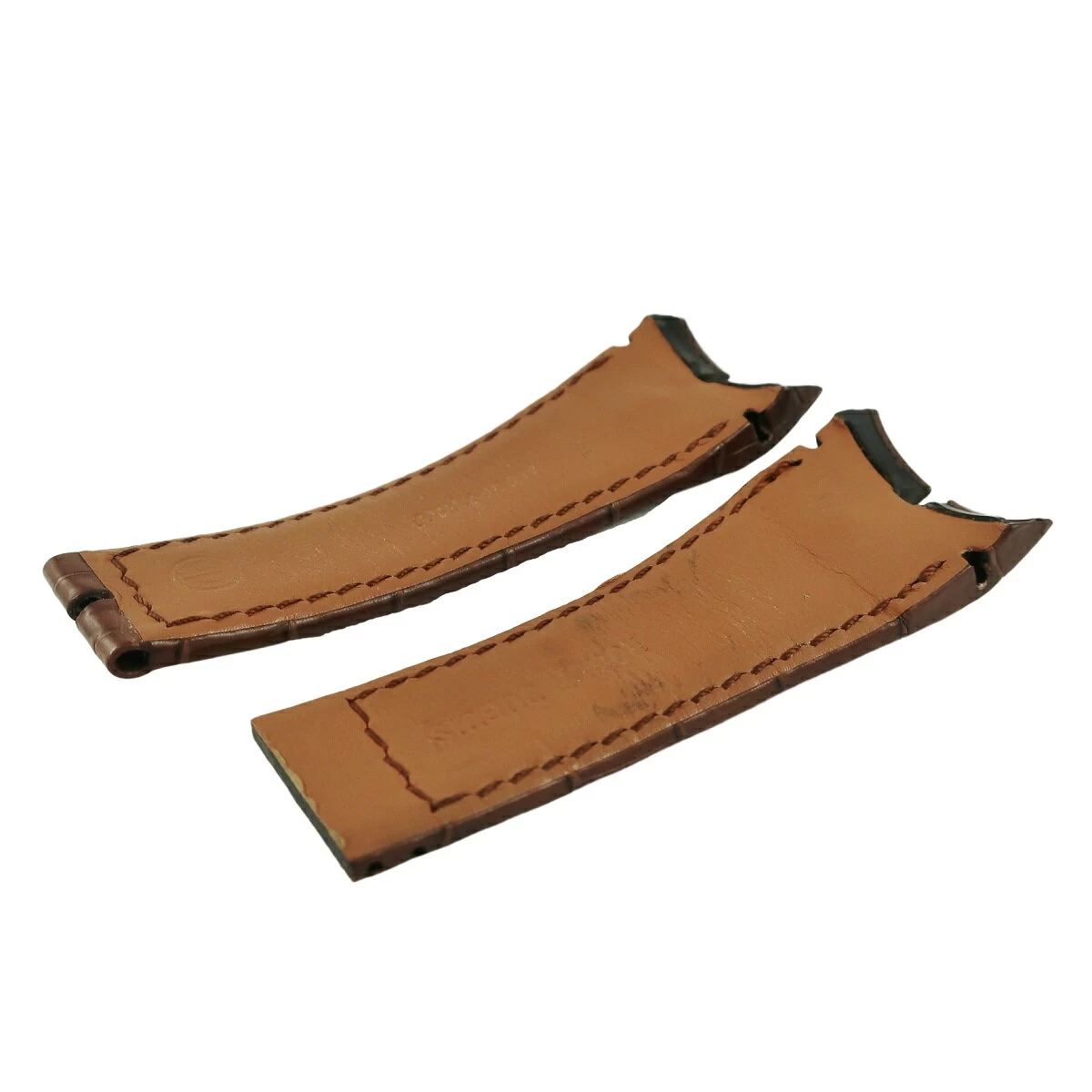 ROGER DUBUIS ROGER DUBUIS EXCALIBAR CROCO BAND GENUINE CROCO BELT STRAP 27mm BROWN 