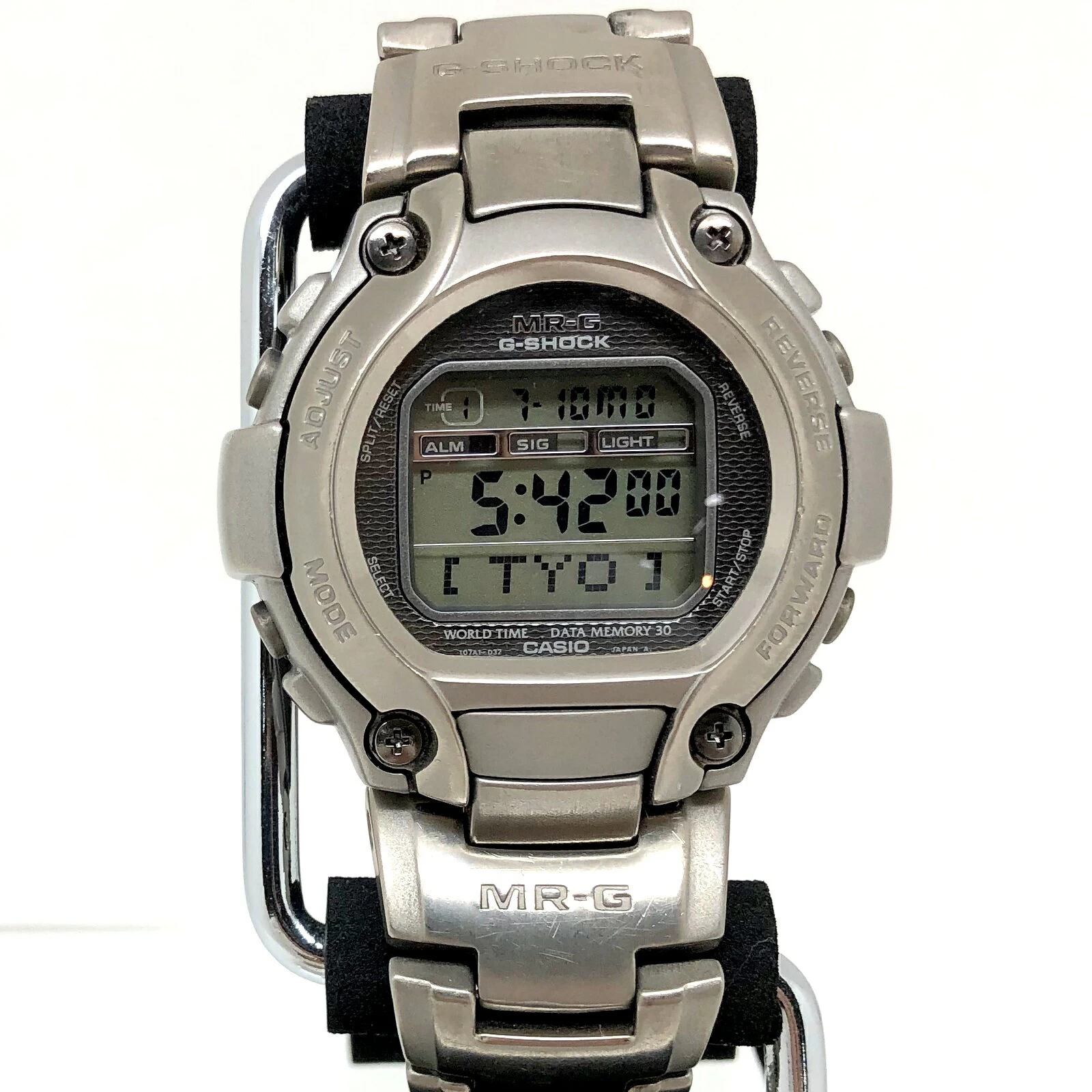 G-SHOCK G-SHOCK CASIO CASIO CASIO MRG-220T MR-G DIGITAL QUARTZ ROUND FACE SILVER FULL METAL TITANIUM MIKUNIGAOKA STORE ITQV7WSDVQSY 