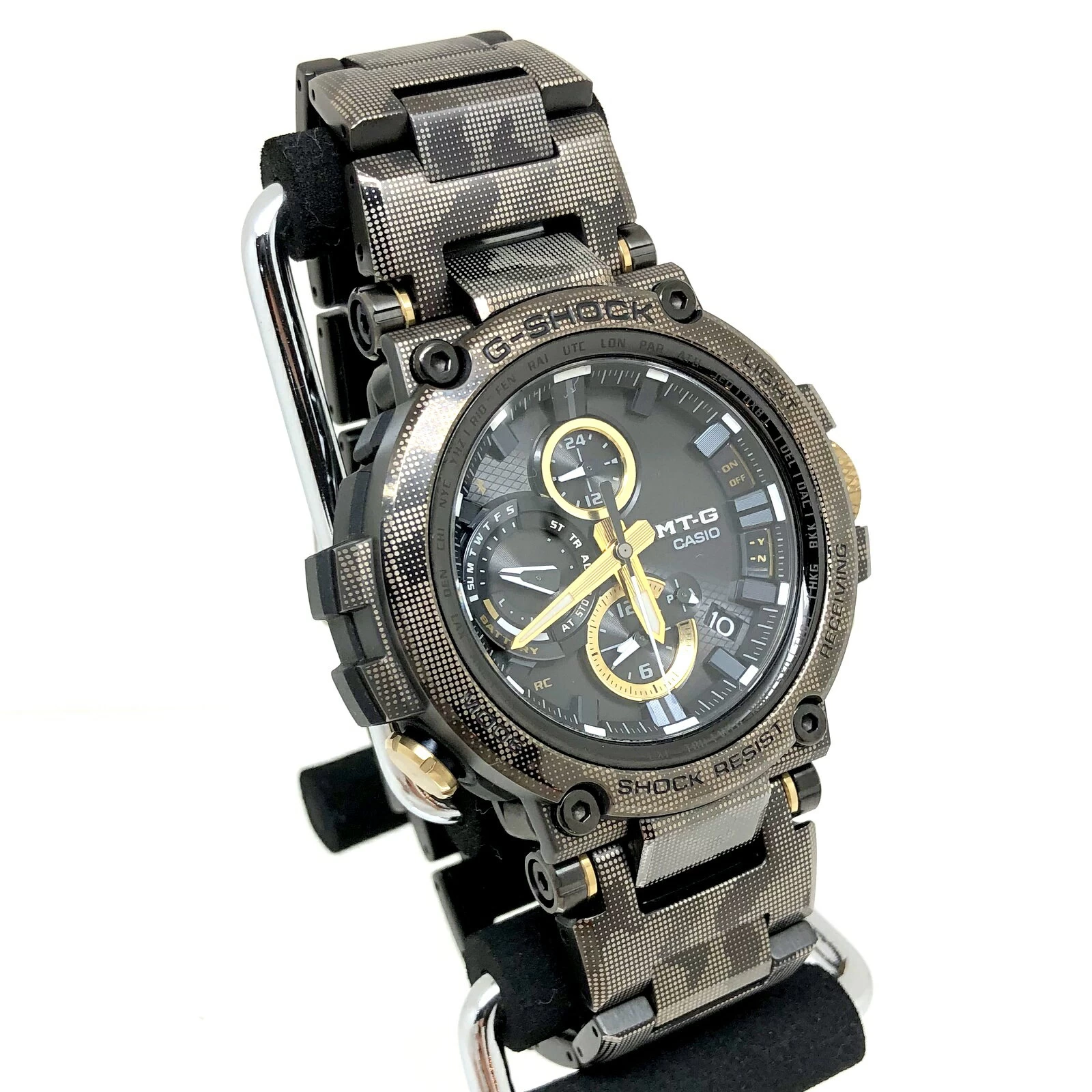 G-SHOCK G-SHOCK CASIO CASIO CASIO MTG-B1000DCM-1AJR MT-G Radio Solar Analog Camouflage Digital Camouflage Black Silver Gold Mikunigaoka Store ITWHSOMOM2Q6 