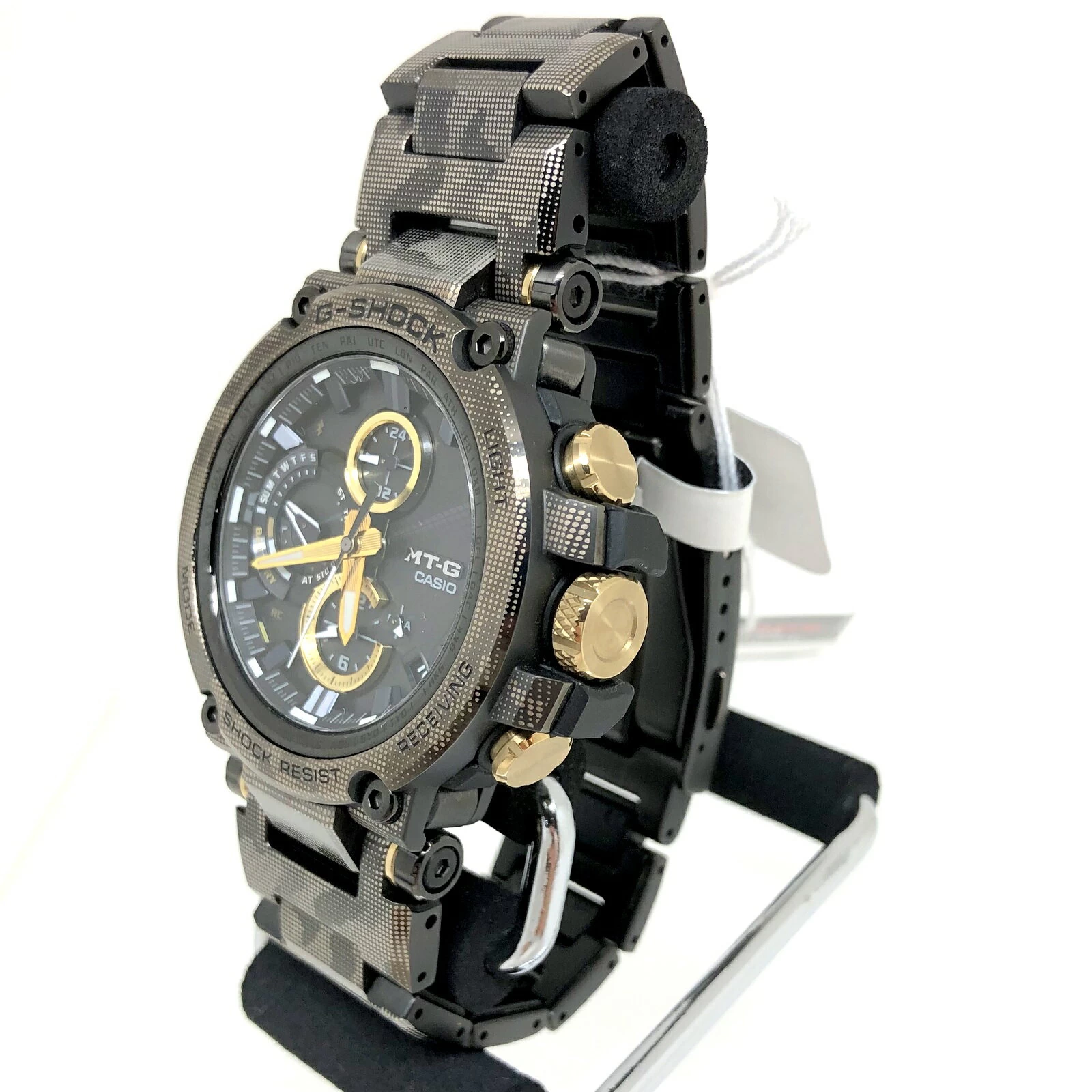 G-SHOCK G-SHOCK CASIO CASIO CASIO MTG-B1000DCM-1AJR MT-G Radio Solar Analog Camouflage Digital Camouflage Black Silver Gold Mikunigaoka Store ITWHSOMOM2Q6 