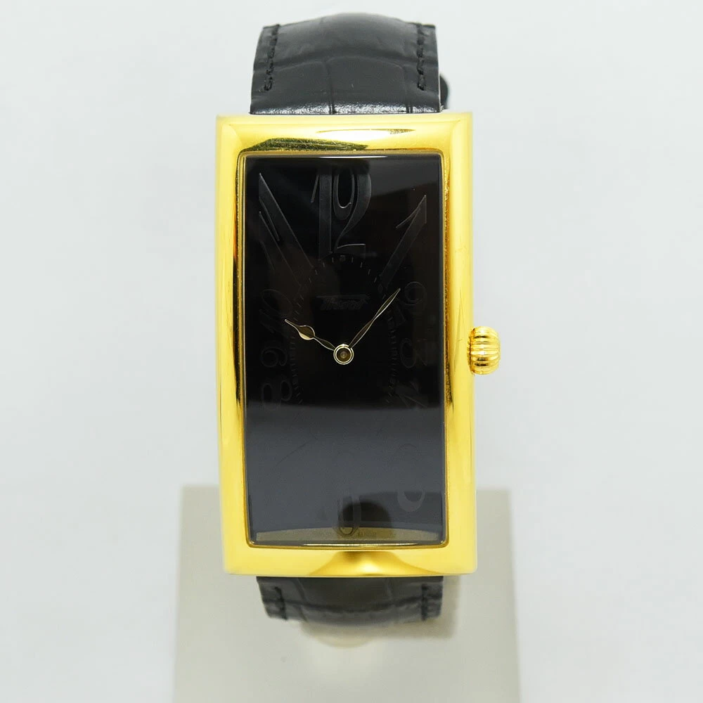 Tissot Tissot Heritage Banana T117509A Quartz SS Stainless Steel Leather Black