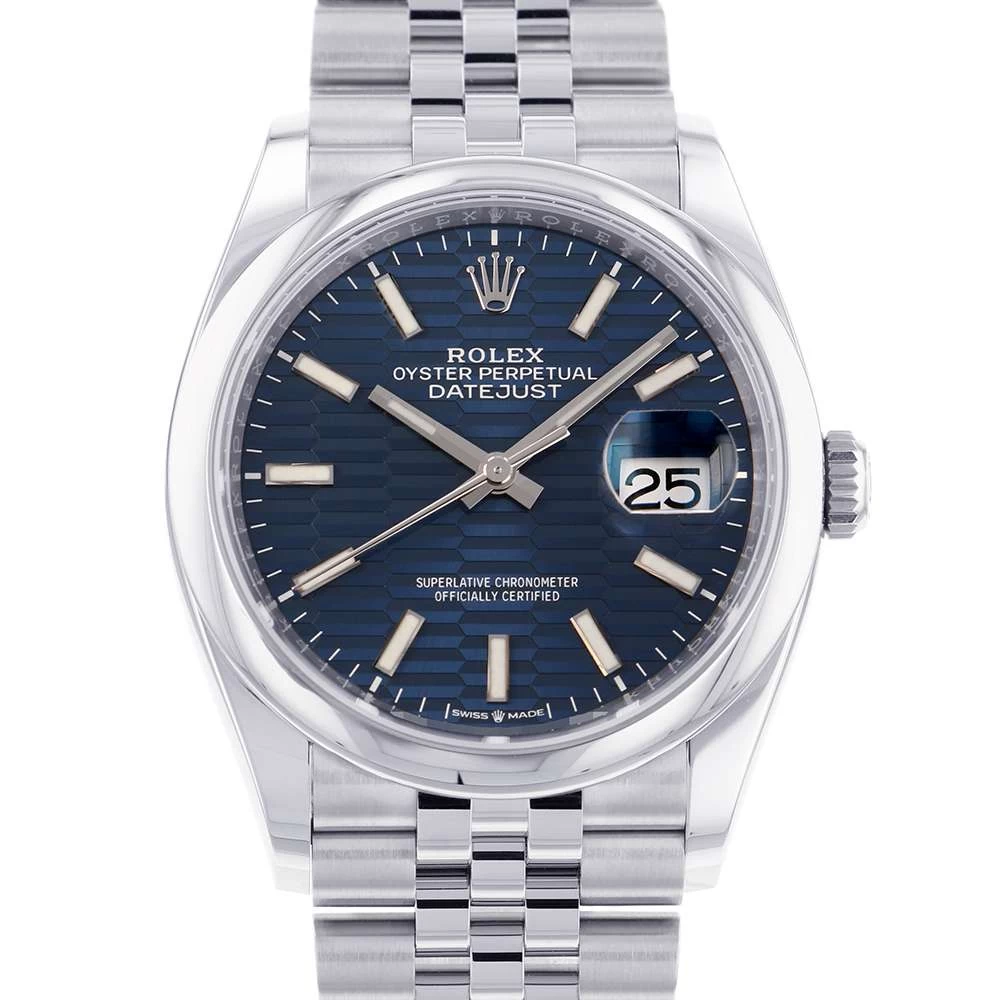 Rolex Datejust 36 126200 ROLEX BLUE FLUTED DIAL ROLEX DATEJUST ROLEX 