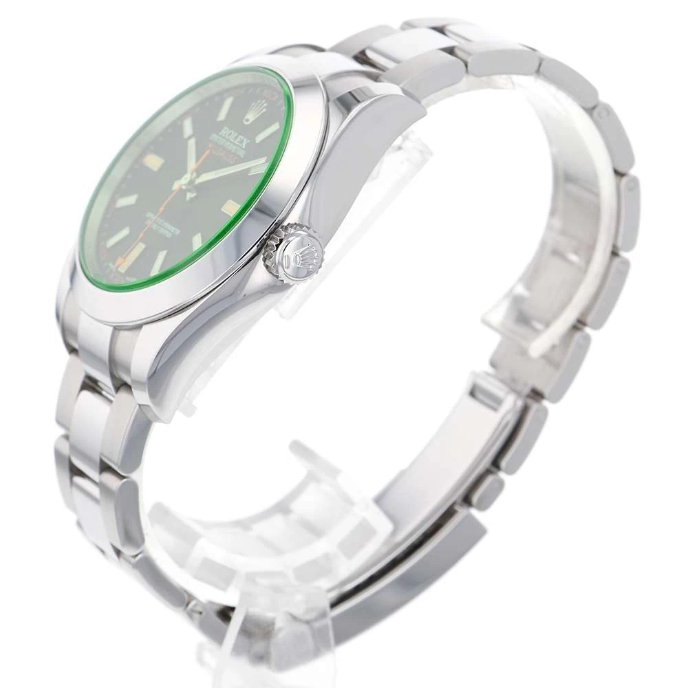 Rolex Milgauss Green Glass Random Serial Roulette 116400GV ROLEX BLACK DIAL ROLEX MILGAUS ROLEX ROLEX