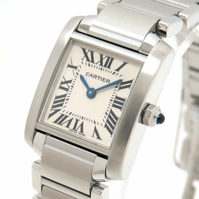Cartier Cartier Tank Francaise SM 2384 Ivory Dial SS Stainless Steel Battery Powered Quartz Ladies [Finish/Battery Replaced] 241001009217