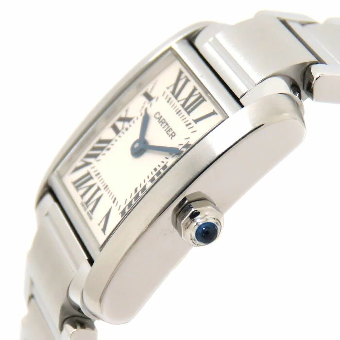 Cartier Cartier Tank Francaise SM 2384 Ivory Dial SS Stainless Steel Battery Powered Quartz Ladies [Finish/Battery Replaced] 241001009217
