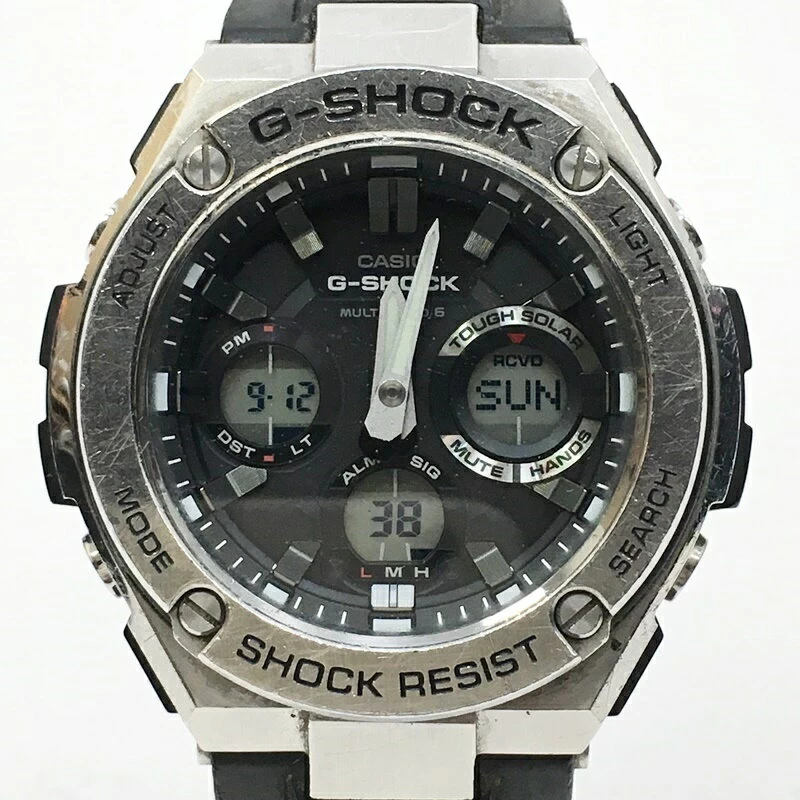 G-SHOCK G-SHOCK GST-W110 Analog/Digital Radio Wave Solar Resin Belt Color: Black (Dial) Black (Belt) [f131]