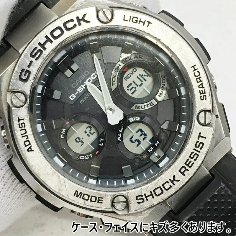 G-SHOCK G-SHOCK GST-W110 Analog/Digital Radio Wave Solar Resin Belt Color: Black (Dial) Black (Belt) [f131]