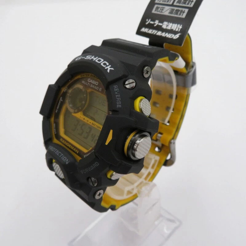 CASIO | Casio G-SHOCK G-SHOCK MASTER OF G-LAND RANGEMAN/Range Man GW-9400YJ-1 Digital Radio Wave Solar Black x Yellow [f131]