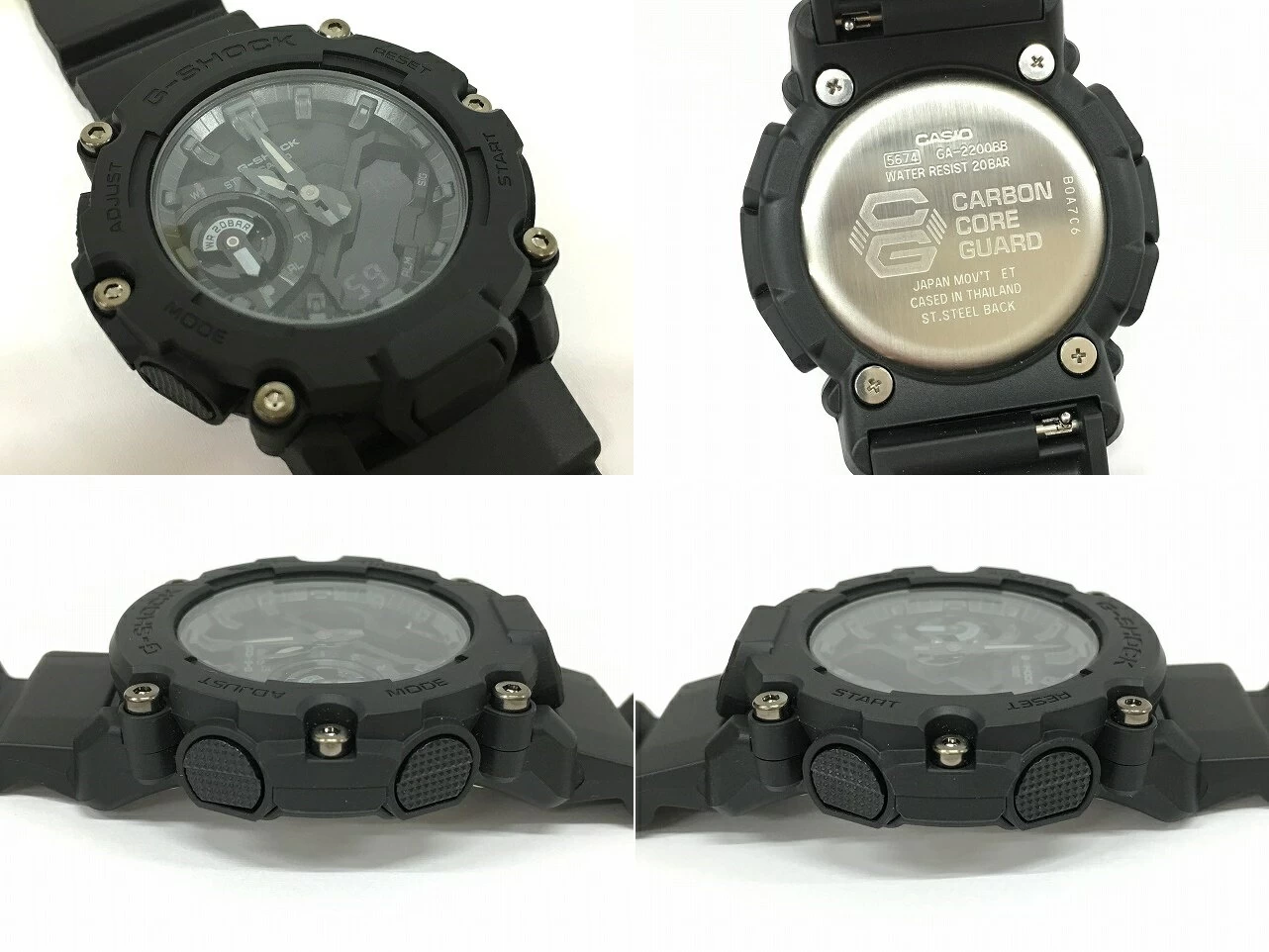 CASIO G-SHOCKANALOG-DIGITAL GA-2200 SERIES GA-2200BB-1AJF CARBON CORE GUARD URBAN OUTDOOR STYLE [Nagasaki Togitsu]