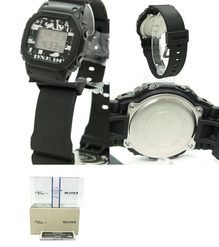 CASIO G-SHOCK × KOUSUKE KAWAMURA × BEAMS T DW-5600E “Casio G Shock × Kawamura Kensuke × Beams 1 Dollar Bill Shredded Digital Watch” [Miyakonojo Store]