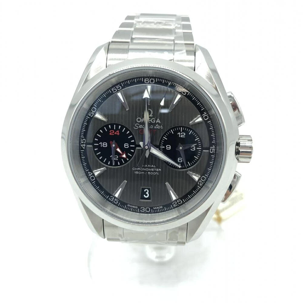 OMEGA SEAMASTER AQUATERRA CO-AXIAL CHRONOMETER GMT CHRONOGRAPH SILVER OMEGA [19]