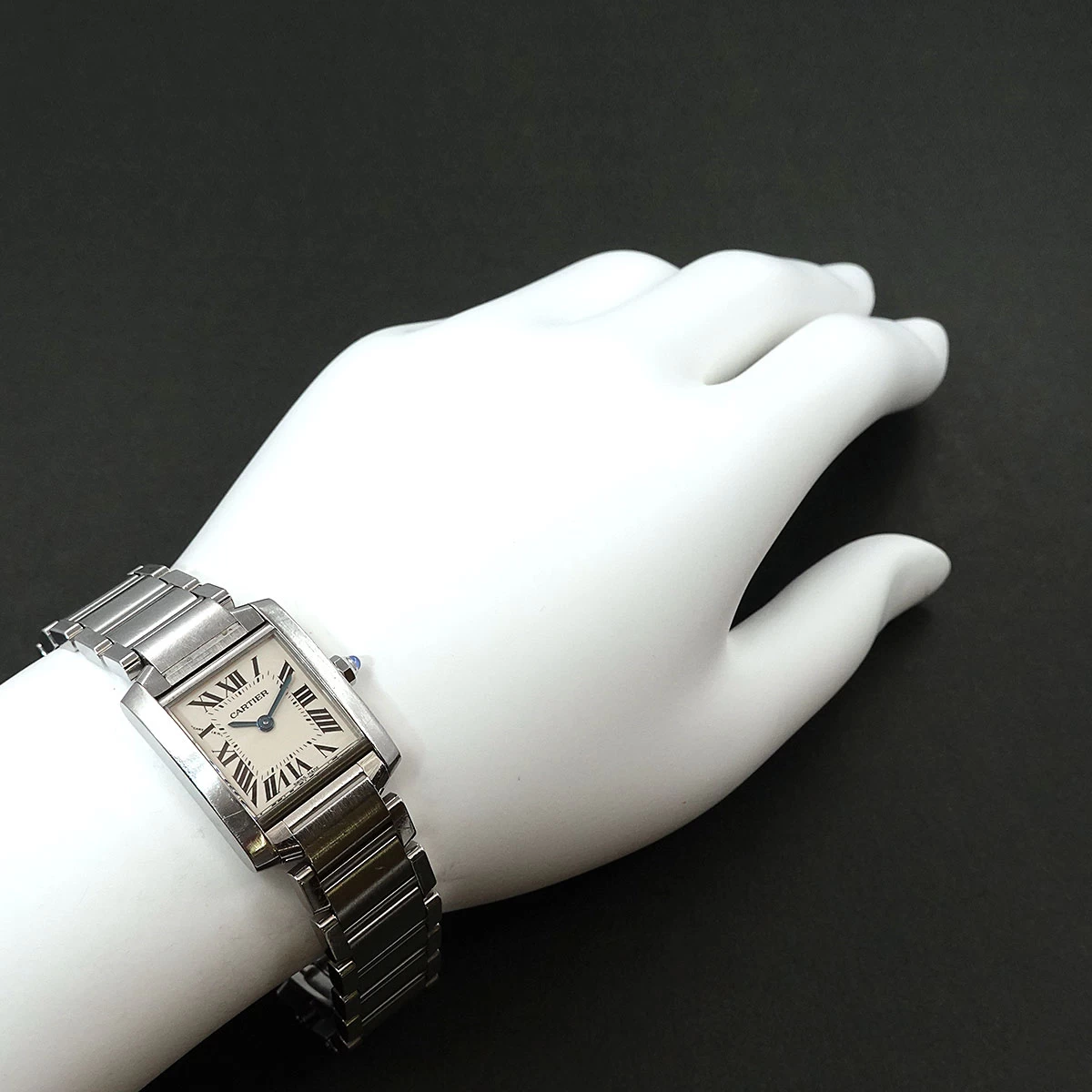 Cartier Tank Francaise SM W51008Q3 Womens Ivory Dial Quartz Watch Tank Francaise 