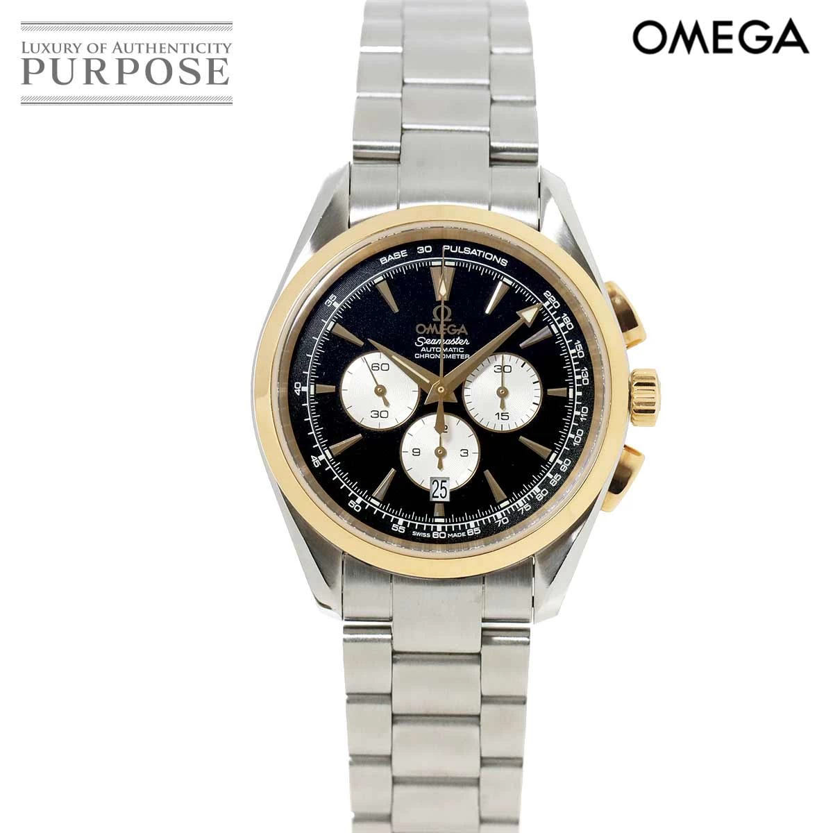 Omega OMEGA Seamaster Aqua Terra Combi 221 20 42 40 01 002 Chronograph Date K18PG Automatic Seamaster 