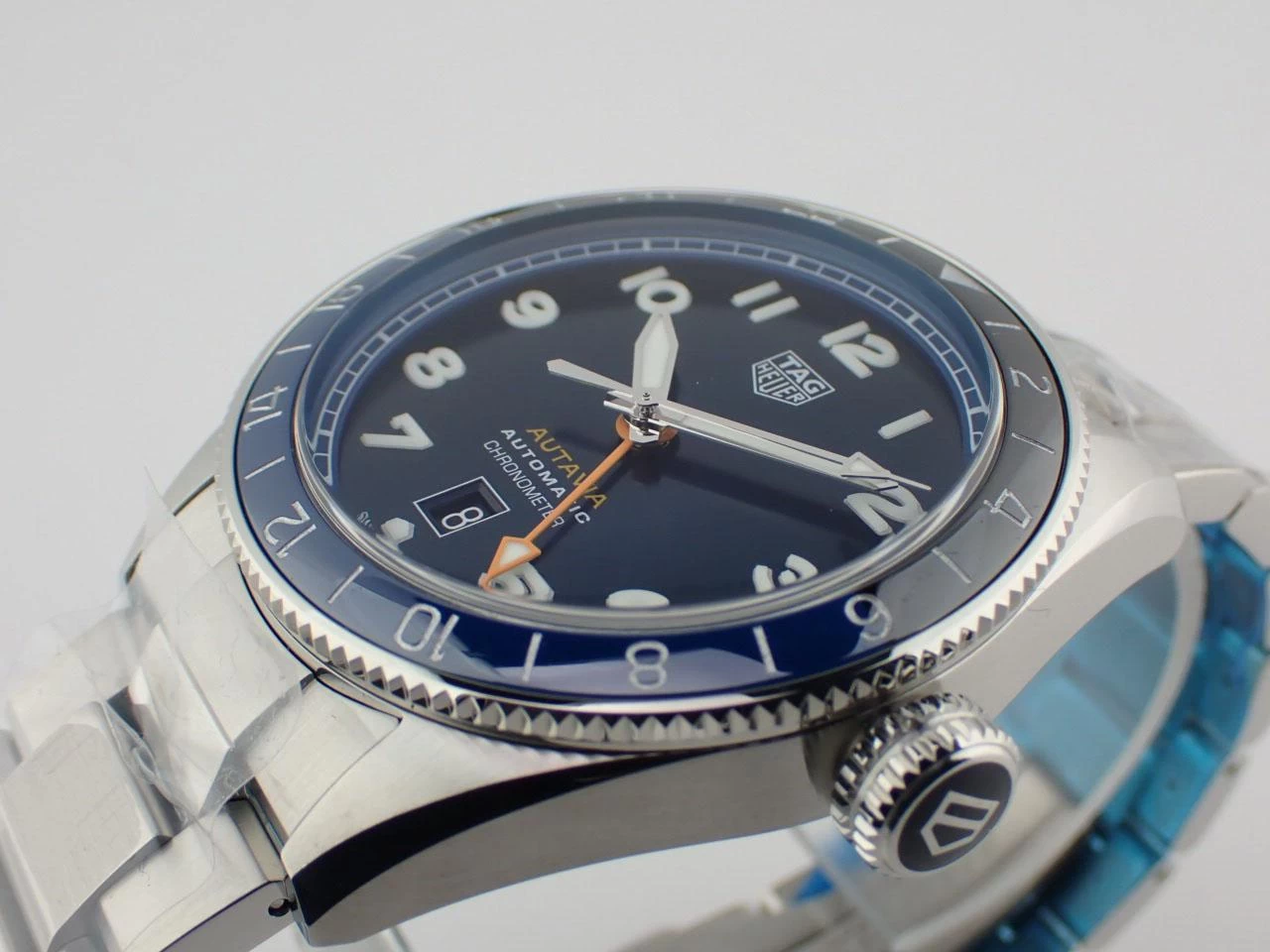 TAG HEUER AUTAVIA 60TH ANNIVERSARY GMT WBE511A BA0650 Brand New
