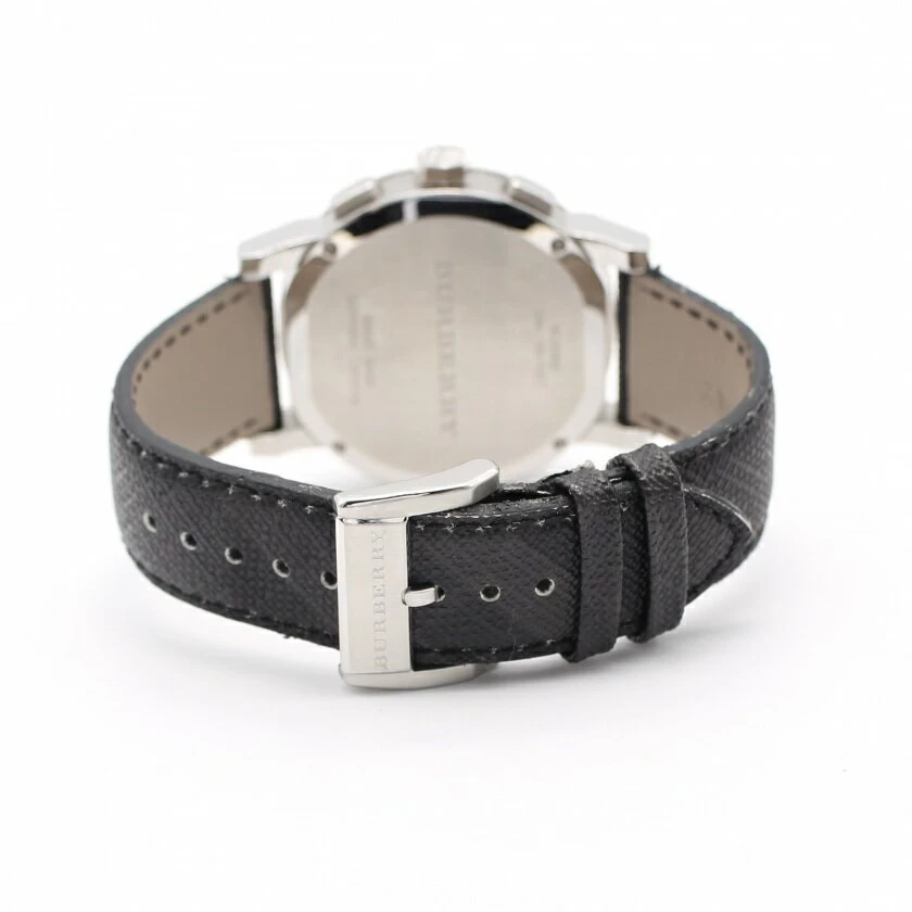 [Super Sale Limited!! 30% OFF or more] Burberry BURBERRY Quartz SS PVC Silver Black Dark Grey Check Dark Grey Dial BU9362 2303ss_allwatc_0304