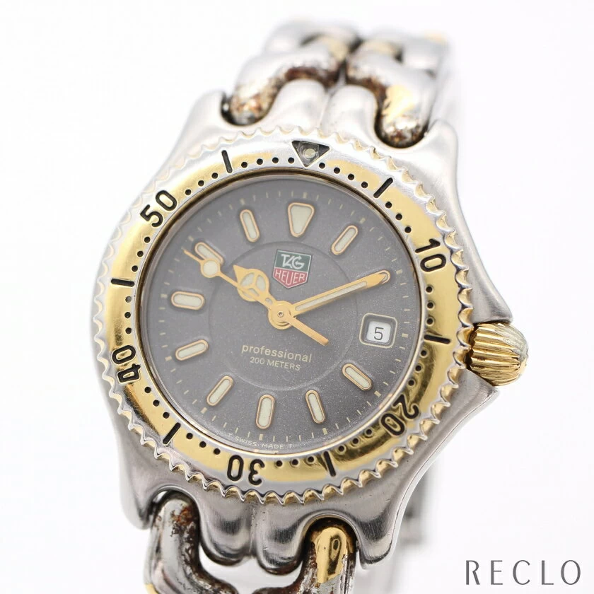 [Final disposition!! Sales ended at 8:30 on 4/1 (Sat)! [20% OFF or more] TAG HEUER CELL SERIES PROFESSIONAL 200M LADIES QUARTZ SS GP SILVER GOLD GREY DIAL WG1320-2 _sale_0401end