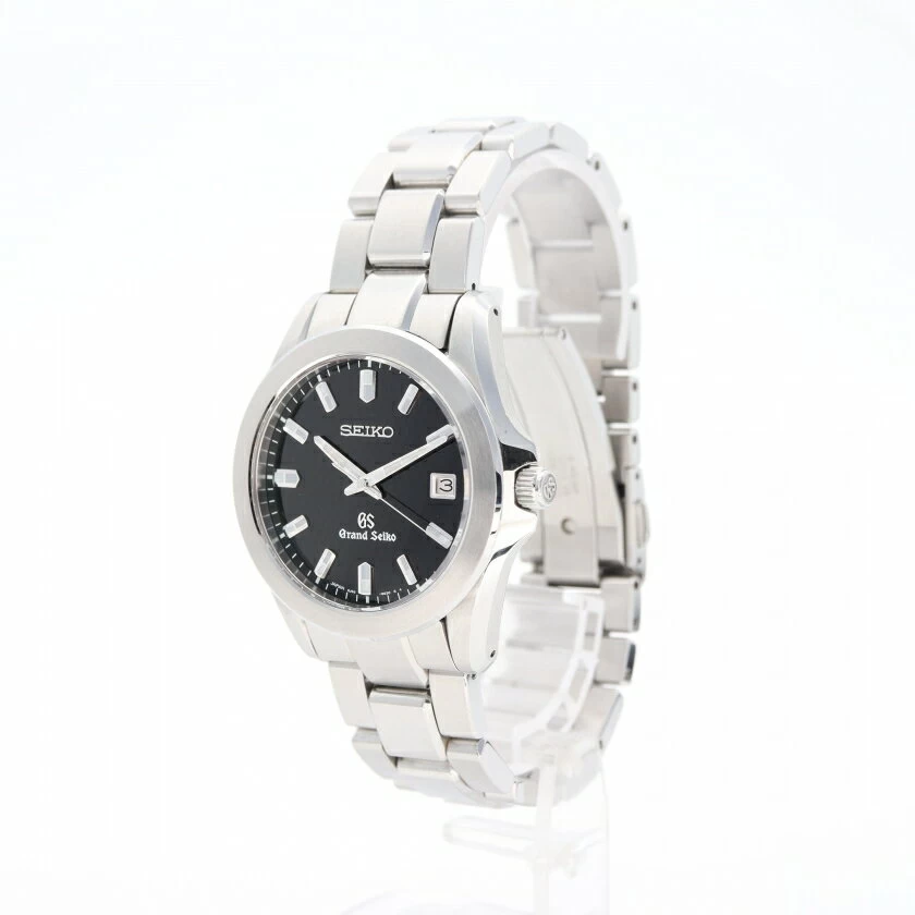 Grand Seiko Grand Seiko Quartz SS Silver Black Dial 8J56-8020 
