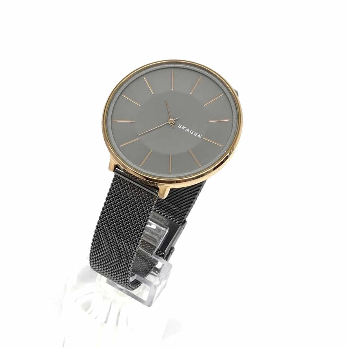 Skagen Skagen Quartz Good Gold Color x Gray Stainless Steel Watch Watch 
