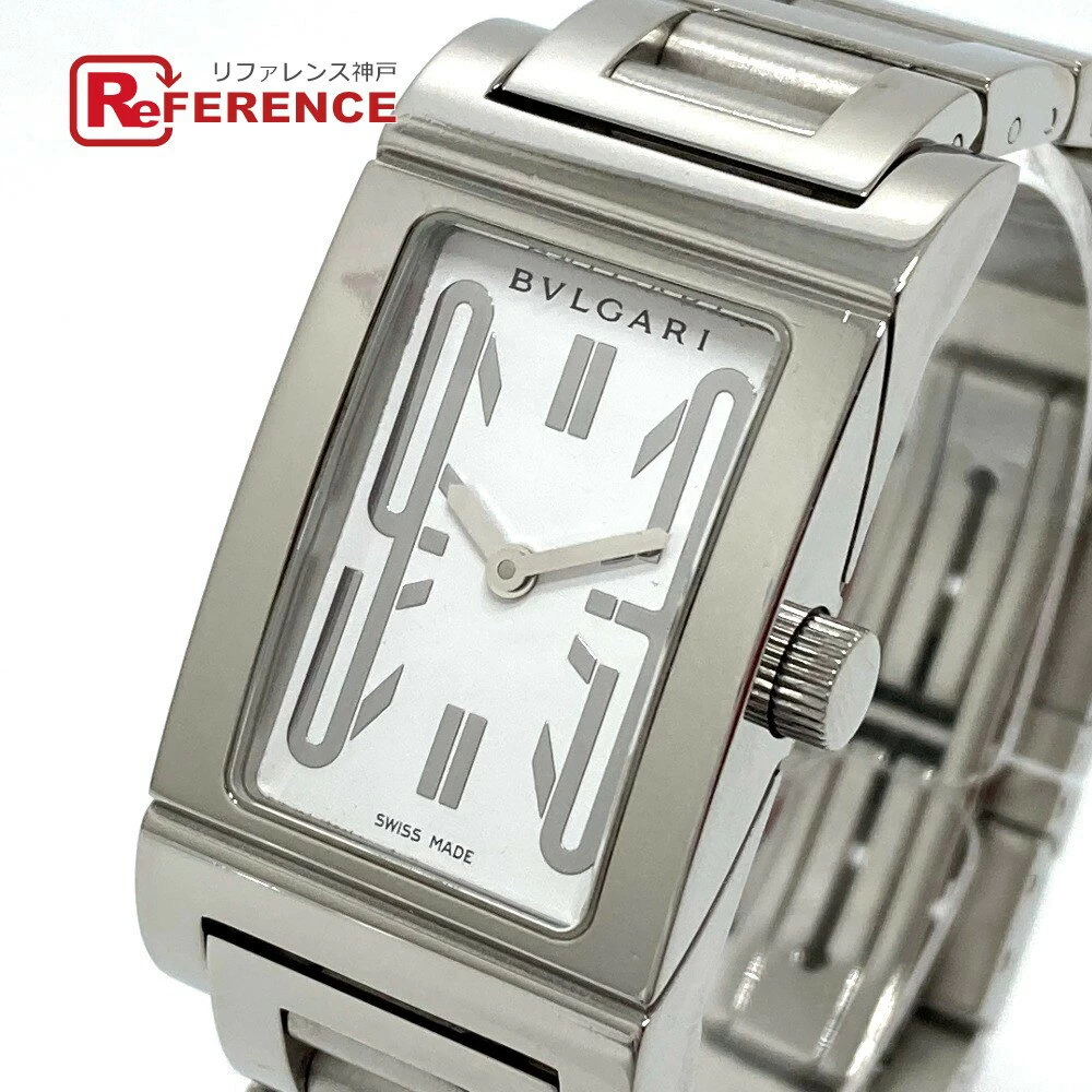 BVLGARI Bvlgari RT39S Rettangoro Quartz SS Womens Silver 