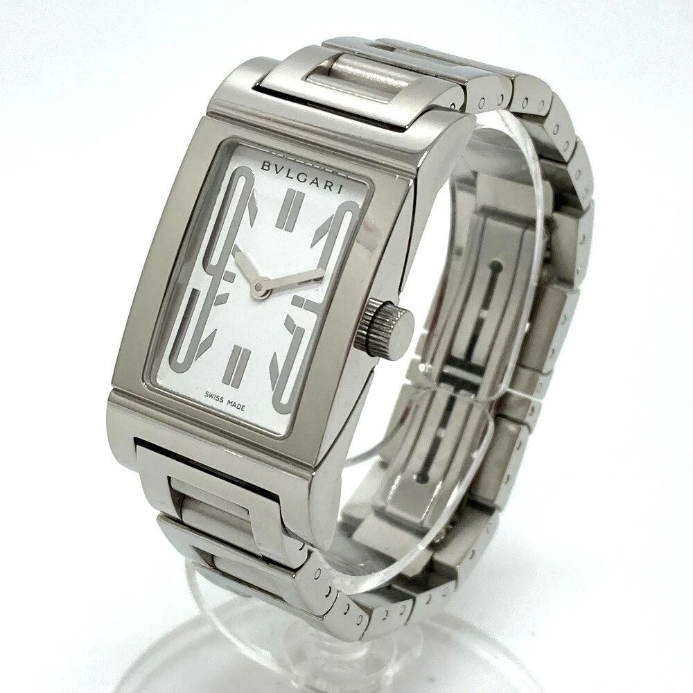 BVLGARI Bvlgari RT39S Rettangoro Quartz SS Womens Silver 