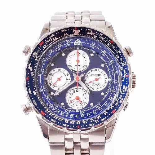 SEIKO Flight Master SQ100 7T34-6B00 Seiko [F-12640] wh-160