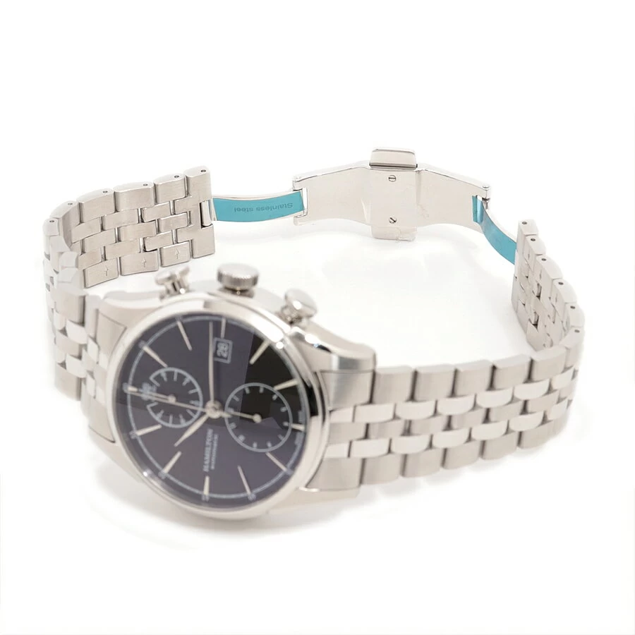 Extremely Beautiful Shindo Hamilton Jazz Master Spirit of Liberty H324161 12954 SS AT Black Dial 3625