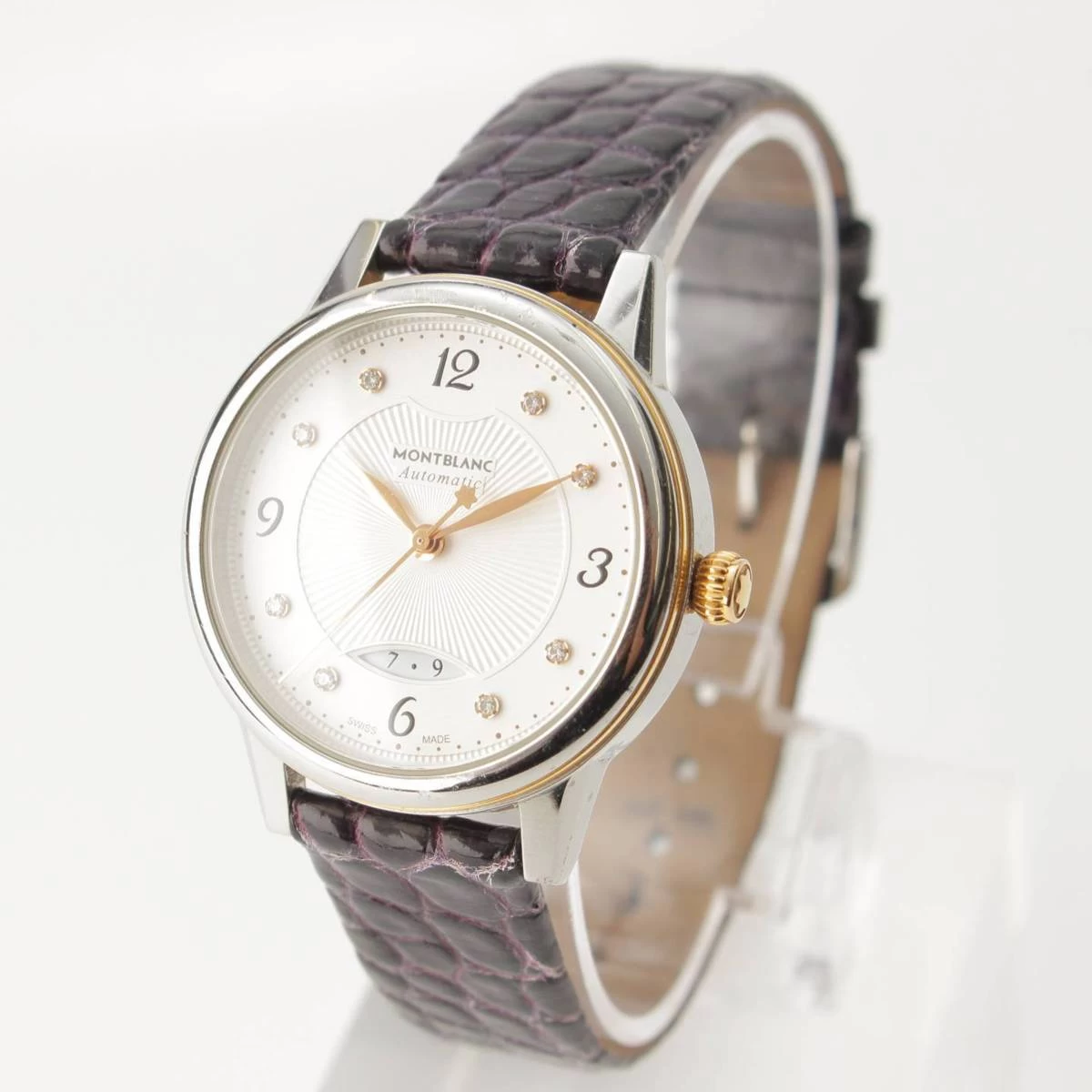 [Montblanc] Mont Blanc Boheme Automatic Watch Automatic 111058 Purple x Silver [Appraised/Genuine Product Guarantee] 175942